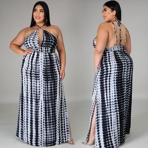 🎉HP 11/9🎉NEW✨Womens Plus Size Maxi Dress Tie Dye
